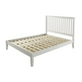 thumbnail image 3 of Camaflexi Mission Style Solid Wood Full Platform Bed in White, 3 of 5
