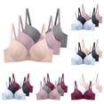thumbnail image 2 of Fengactive 3PC Women's Seamless Wireless Bra Push Up Solid Color Sleeping Underwear Lightweight Everyday Bras, 2 of 3