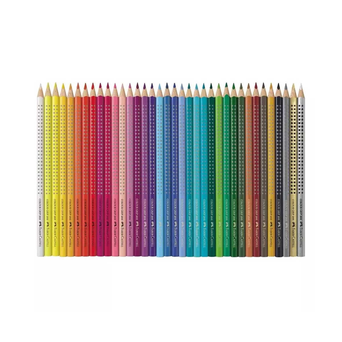 Faber-Castell 112435 Colour Grip Wood Colour Pencil, Tin of 36