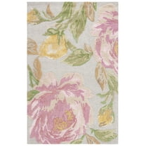 SAFAVIEH Glamour Mariko Floral Area Rug, Pink/Grey, 6' x 9'