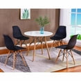 thumbnail image 3 of Best Master Furniture Gwendolyn Round  5 Piece Dinette Set - Black, 3 of 6