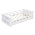 thumbnail image 3 of MAYEERTY Twin Size Daybed with Shelves and Drawers, White, 3 of 22
