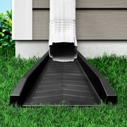 Master Mark Chevron Splashblock Black Gutter Downspout 24”