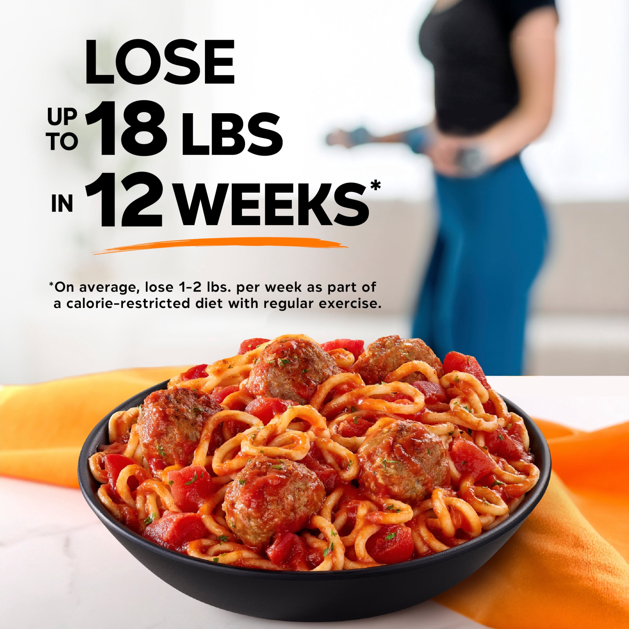 Lean Cuisine Spaghetti with Meatballs Microwave Meals for Lunch or Dinner, 9.5 oz (Frozen)