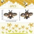 thumbnail image 2 of 6 parches delicados con cuentas de abejas pequeñas, parches bordados para coser, parches decorativos para bricolaje., 2 of 9