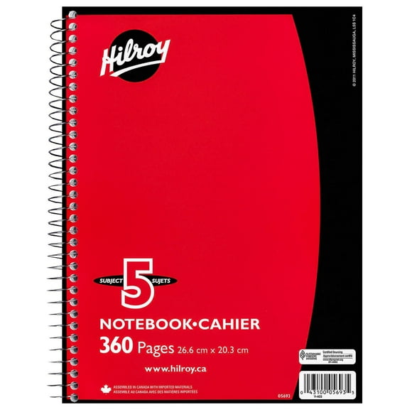 Hilroy - Cahier à 5 sujets, 360 pages