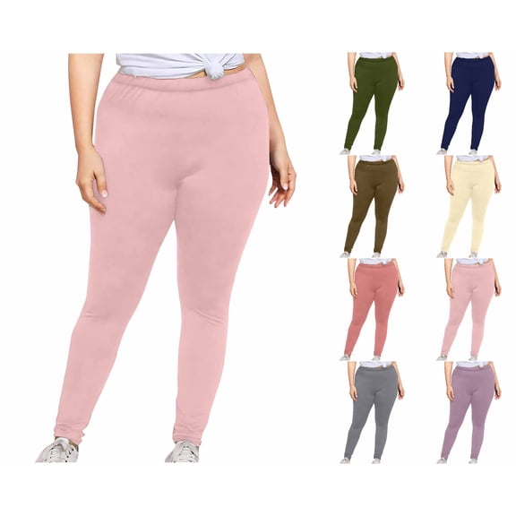 Nugftut Plus Size Leggings for Women High Waist Yoga Pants Control,High Rise Slim Fit Pants,Yoga Bottoms for Women
