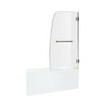 thumbnail image 2 of Anzzi 5 ft. Acrylic Right Drain Rectangle Tub in White With 34 in. by 58 in. Frameless Hinged Tub Door in Chrome, 2 of 5