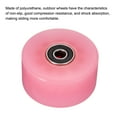 thumbnail image 4 of Uxcell Roues de Patin à Roulettes 32 x 58 mm avec Roulements 82A Remplacement de Quad, Rose, Lot de 4, 4 of 7