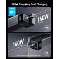 thumbnail image 2 of Cargador Power Bank Anker 737 de 3 puertos, 24000 mAh y 140 W, 2 of 7