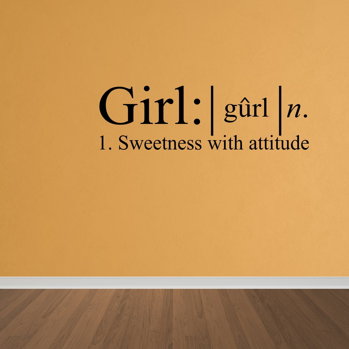 Wall Decal Quote Girl Wall Decal Dictionary Definition Decal Bedroom
