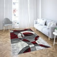 thumbnail image 2 of Home Decorative Serenity Geometric Area Rug - Red, 8 Ft. x 10 Ft., 2 of 7