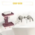 thumbnail image 2 of Jabonera, jabonera montada en la pared, jabonera, jabonera para baño, cocina, color morado, 2 of 7