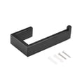 thumbnail image 2 of Wall Mount Bathroom Toilet Paper Holder in Matte Black - 5.7-in L x 2.99-in W x 157-in H, 2 of 5