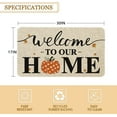 thumbnail image 3 of Fall Door Mat 30 X 17 Inch Welcome to Our Home Pumpkin Doormat Indoor Outdoor Entrance Floor Mat Non Slip Autumn Thanksiving Decor Rubber Welcome Mats, 3 of 5