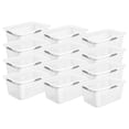 thumbnail image 1 of Sterilite Laundry Basket, 2 Bushel Plastic Hamper with Handles, White, 12 Pack, 1 of 10