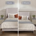 thumbnail image 5 of Harper Tall Headboard King Size Upholstered Bed - 54" High Headboard, No Box Spring Required, Easy Assembly, Light Gray Chenille, 5 of 7