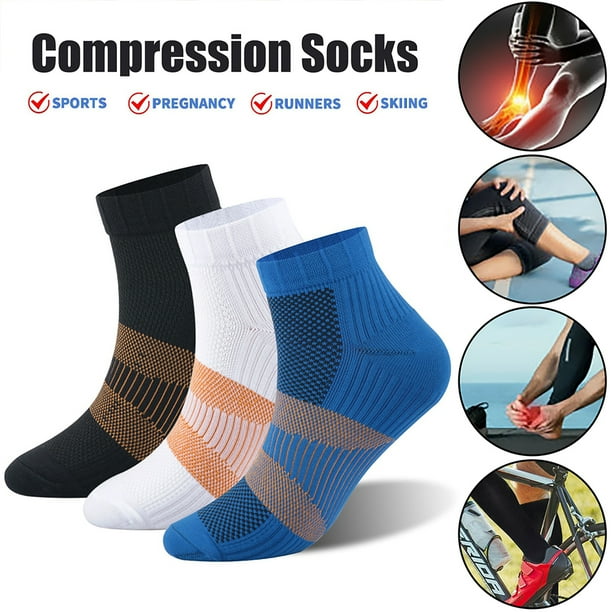Yipa Compression Running Socks Women Men, Ankle Athletic Socks Low Cut