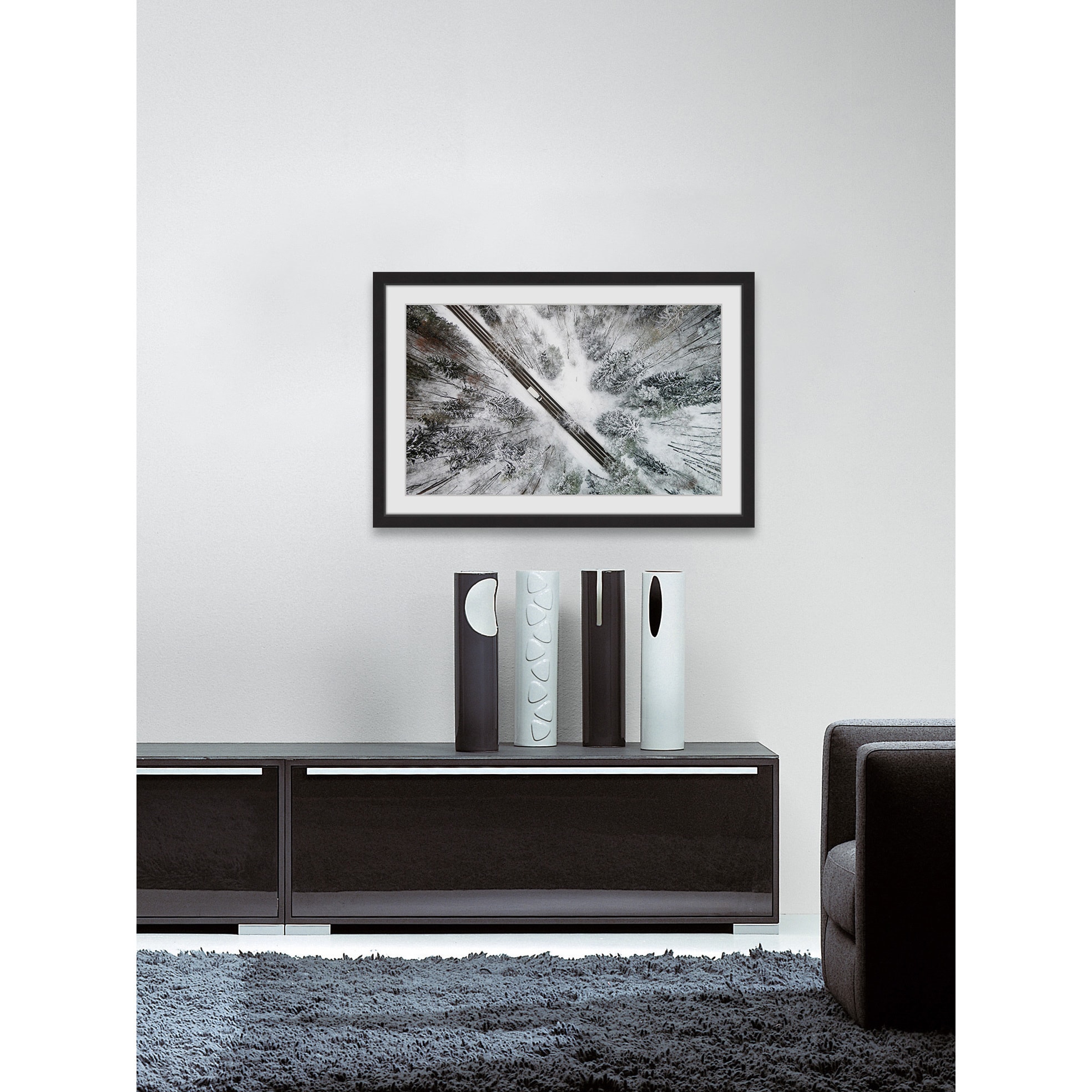 Marmont Hill 'Icy Forest' Framed Photographic Print