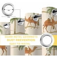 thumbnail image 4 of Date Coconut Tree Blackout Curtains for Bedroom, Desert Camels Botanical Tropical Beige Thermal Insulated Kitchen Drapes with Grommets, Light Blocking Window Treatment, 2 Panels 52" x 45", 4 of 7
