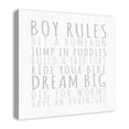 thumbnail image 2 of Creative Products Boy Rules Gray 24x24 Canvas Wall Art, 2 of 5