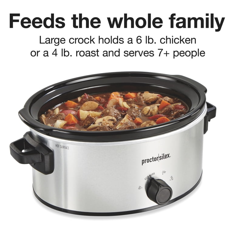 Proctor Silex 6-Qt Double-Dish Slow Cooker with Nonstick Inserts photo 4