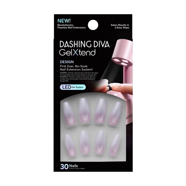 Dashing Diva - Gel Xtend Design Nails - Airy Fairy