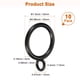 thumbnail image 3 of Uxcell 10-Pack Anillo de Cortina con Ojal 1 Pulgada ID Se Ajusta a Varilla de Cortina de 3/4 Pulgada Anillos de Drapería de Metal Negro, 3 of 7