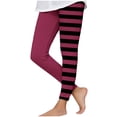 thumbnail image 3 of OGLCCG Girls Halloween Striped Leggings Stretch High Waisted Full Length Legging Tights for Toddler Fashion Soft Workout Yoga Pants 3-8 Years, 3 of 5