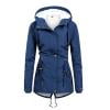thumbnail image 7 of FNFYFH Women's Fleece Lined Softshell Jacket Windproof Warm Hooded Jacket Long Sleeve Thicken Winter Coat with Hood, 7 of 7
