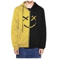 thumbnail image 2 of Hoodies for Men Color Blocked Zip Up Face Sports Hoodie,Long Sleeve Full Zipper Hooded Sweatshirt,Pocketed Cardigan Tops, 2 of 5