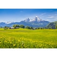 thumbnail image 2 of wall26 - Idyllic Landscape in The Alps with Fresh Green Meadows and Blooming Flowers - Removable Wall Mural | Self-Adhesive Large Wallpaper - 66x96 inches, 2 of 6