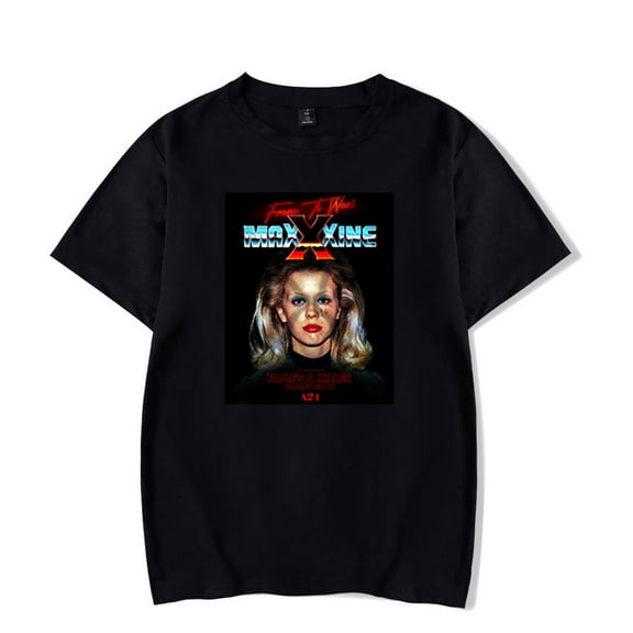 MaXXXine Movie T-shirt Hip Short Sleeve Fashion Crewneck Men Women Casual Tee Shirt