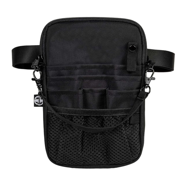Bolsa para enfermera, riñonera, organizador médico, cómoda tela Oxford, bolsa portátil para enfermera, riñonera para enfermería, riñonera para , negro