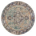 thumbnail image 3 of Jani  Hara Distressed Blue Jute-blend Rug 4' x 6' Oriental, Geometric 4' x 6' Entryway, Living Room, Dining Room Rectangle Hand-Woven, 3 of 5