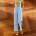 thumbnail image 4 of Ailaofu Women's Summer Fashion Printed Long Pants Elastic Waist Casual Trousers with Pockets for Daily Outings, 4 of 8