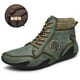 thumbnail image 3 of Botas de cuero con piel para hombre, botas de nieve cálidas, zapatos informales cómodos, zapatillas de deporte, botines occidentales impermeables, invierno, 3 of 5