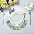 thumbnail image 3 of GZHJMY Easter Bunny Round Placemasts Set of 4, Non-Slip Heat Resistant Place Mats Washable Kitchen Dining Table Mats, 15.4", 3 of 5