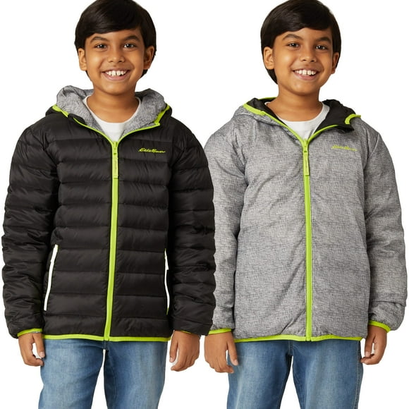 Eddie Bauer Boys Reversible Jacket - Down, Waterproof, Hooded