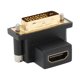 thumbnail image 2 of Interfaz multimedia HD a convertidor DVI Codo superior de 90° Convertidor de monitor hembra a macho, 2 of 14