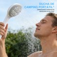 thumbnail image 2 of Ducha portátil para exteriores, bomba de ducha con batería de 1800 mAh para senderismo, mochileros, viajes, playa, mascotas, flores, resistente al agua IPX7 y recargable por USB., 2 of 7