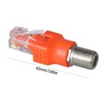 thumbnail image 5 of Zeiwohndc 1Piece RF to RJ45 Adapter RJ45 to RF Connectors Coaxial to Ethernet Adapter, 5 of 9