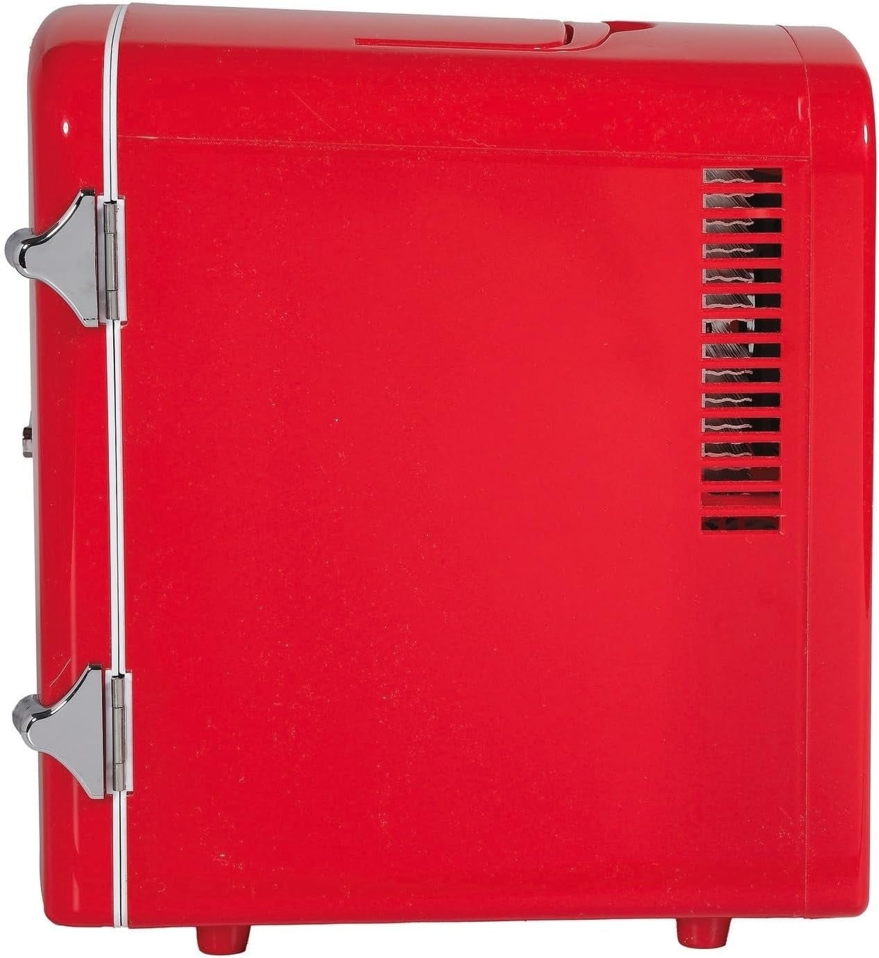 Pre-Owned Frigidaire 6 Can or 4L Mini Retro Personal Fridge Cooler Red EFMIS229-RED