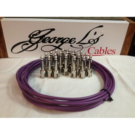 - George L 155 Pedalboard Effects Cable Kit XL .155 Purple / Nickel - 20/20