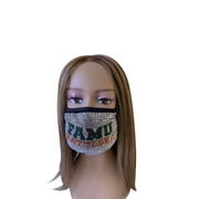 FAMU Florida A  M Rhinestone Bling Face Mask