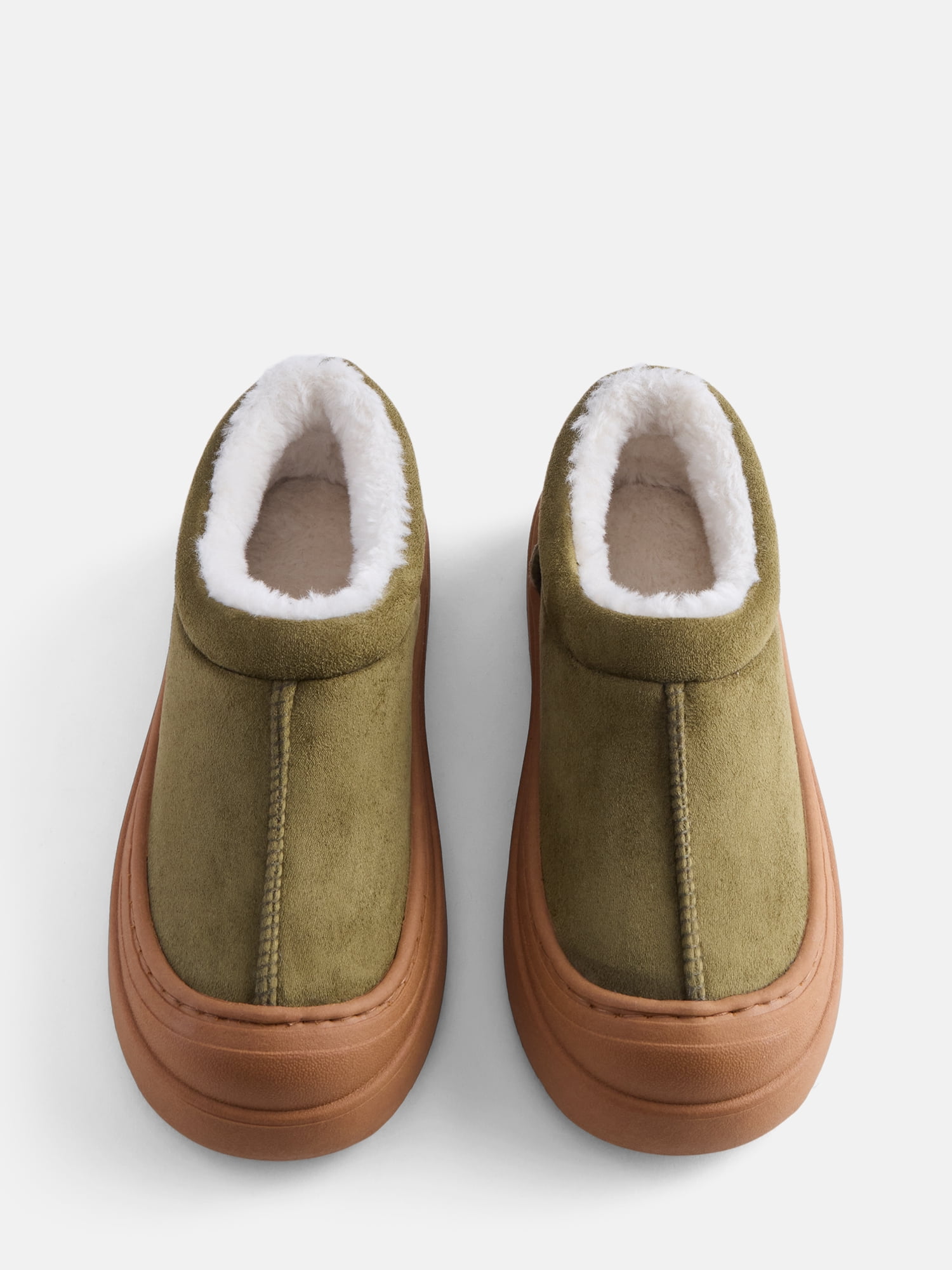 Wonder Nation Girls Bump Toe Cozy Slippers