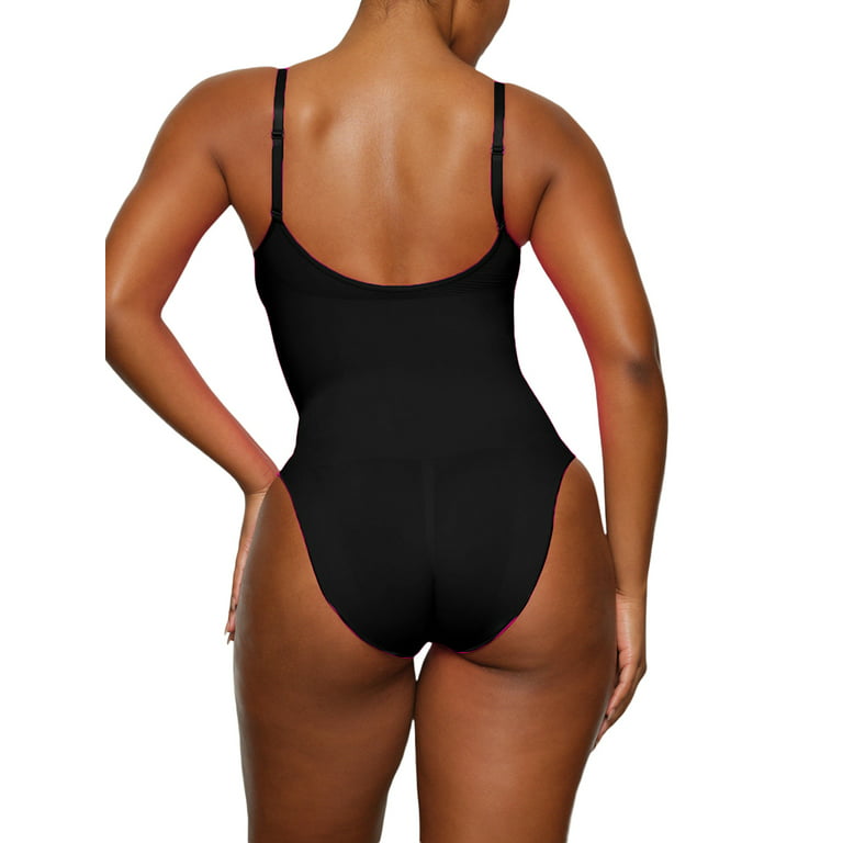 Peyakidsaa Women's Cami Bodysuit Tummy Control Shapewear Seamless Sculpting  Thong Body Shaper Tank Top 