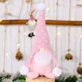 thumbnail image 1 of wonima02 Gnome Christmas Tree Topper,Gnome Christmas Ornaments Santa Gnomes Plush Party Decoration Ornament Supplies Home Tabletop Ornaments Christmas Gnome Decor for Adults. (Pink), 1 of 1