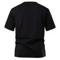 thumbnail image 2 of Fanxing Mens Cotton Tshirts 2x Black Comfort Crewneck Short Sleeve Tees Stretchy Basic Summer Tops XXL, 2 of 5