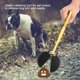 thumbnail image 4 of Recogedor de excrementos de perro con mango largo y cuchara amarilla para eliminar eficazmente los desechos de las mascotas, 4 of 8